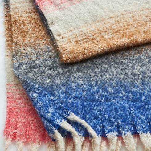 Verde Γυναικείο Κασκόλ 06-1015 Μπλέ